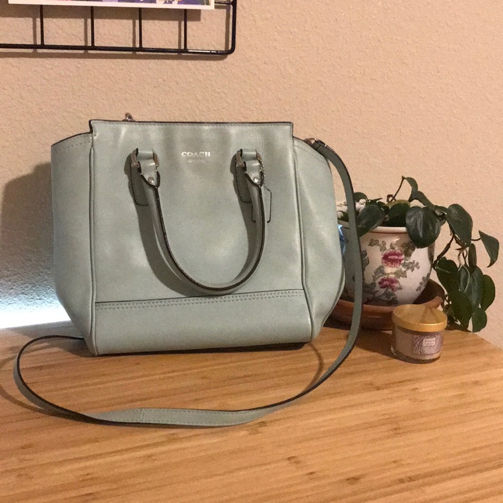 Seafoam Green Coach handbag